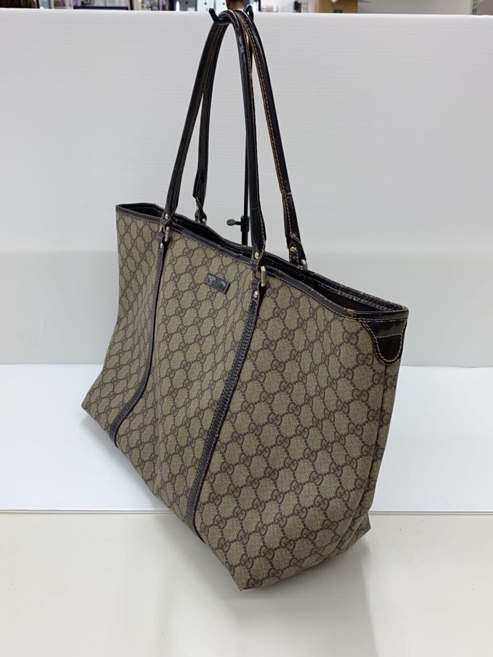 Gucci All Plus Beige Tote GG over Bag Tan